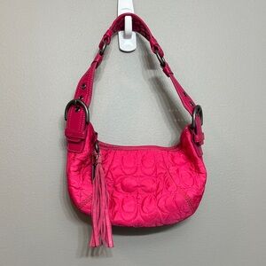 Y2K QUILTED BARBIE PINK SHOULDER BAG